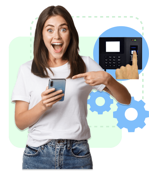 Imagen de una mujer trabajando